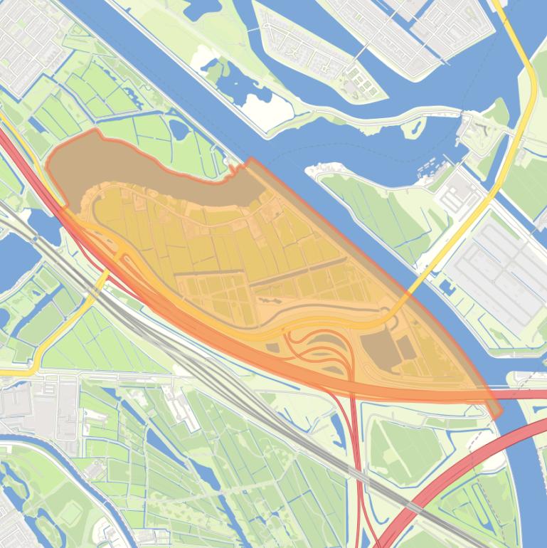 Kaart van de buurt Overdiemerpolder.