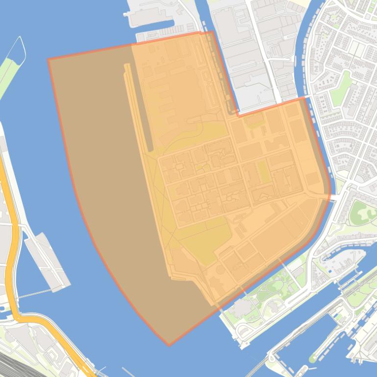 Kaart van de buurt Overhoeks.