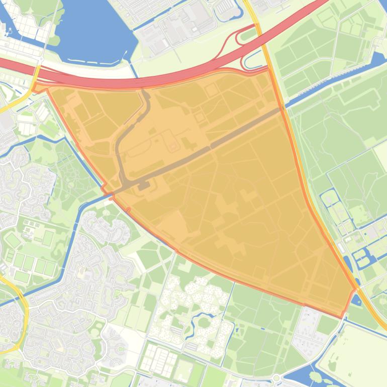 Kaart van de buurt Overig Almere Haven Oost.