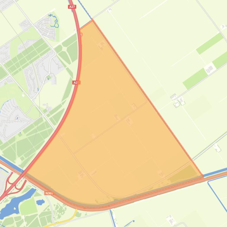 Kaart van de buurt Overig Almere Hout Oost.