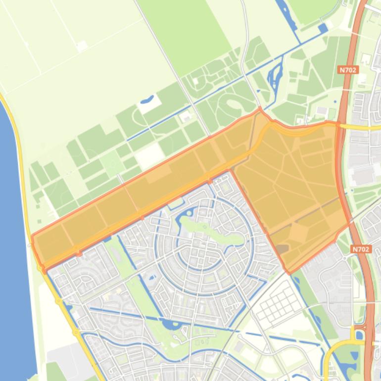 Kaart van de buurt Overig Almere Poort Noord.