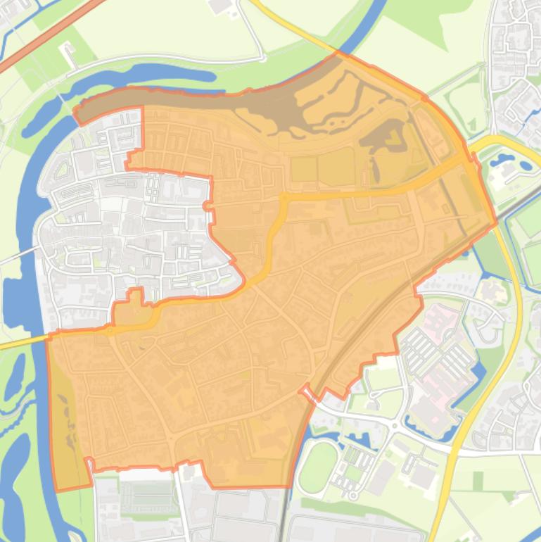 Kaart van de buurt Overig Stad Hardenberg.