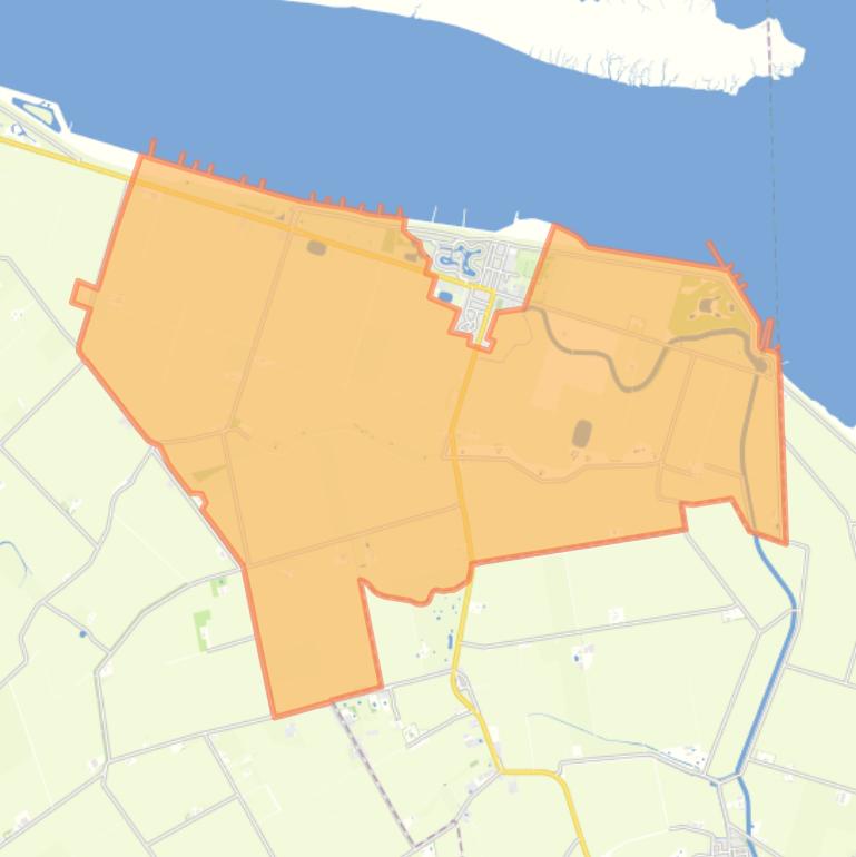 Kaart van de buurt Overige verspreide huizen Hoofdplaat.