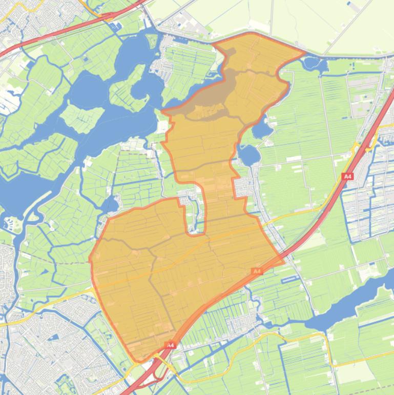 Kaart van de buurt Overige verspreide huizen.
