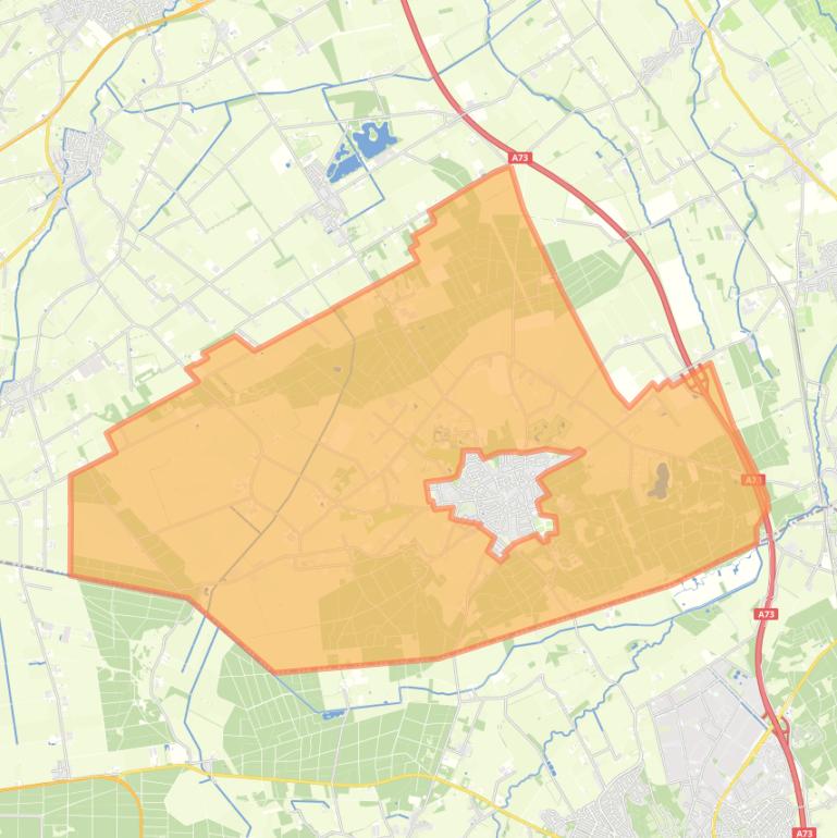 Kaart van de buurt Overloon buitengebied.