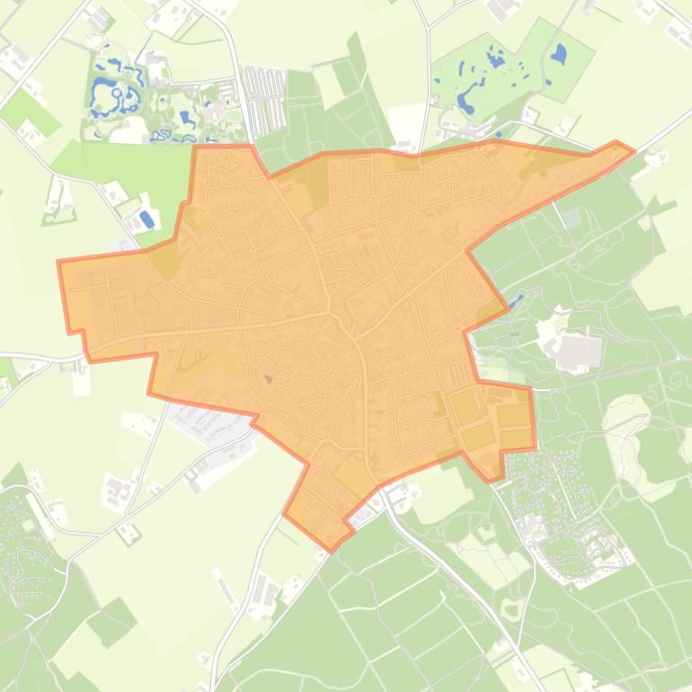 Kaart van de buurt Overloon Centrum.