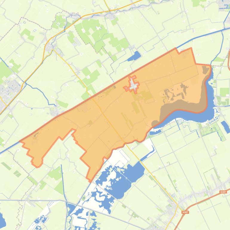 Kaart van de buurt Overschild Buitengebied.