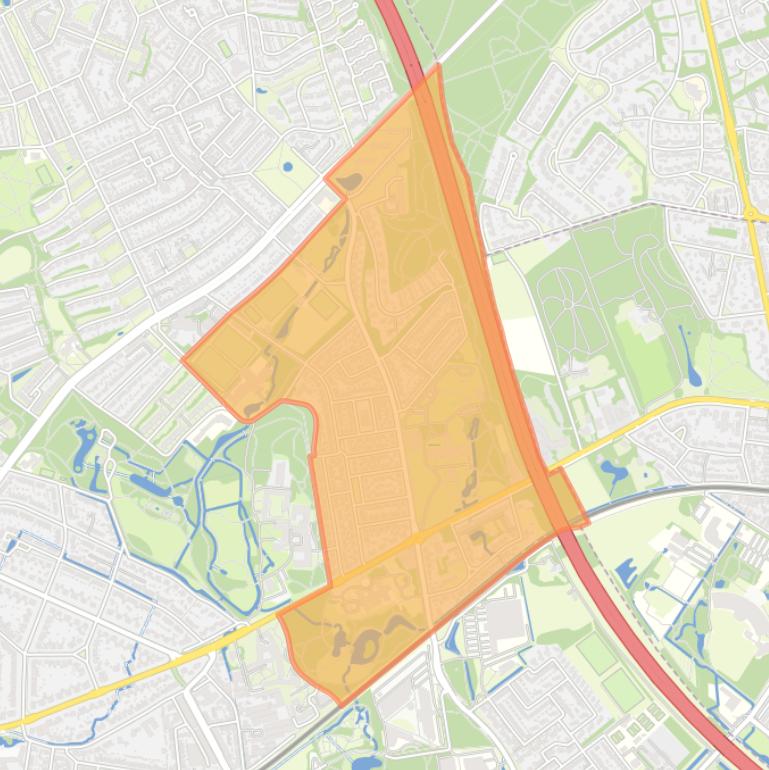 Kaart van de buurt Paasberg.