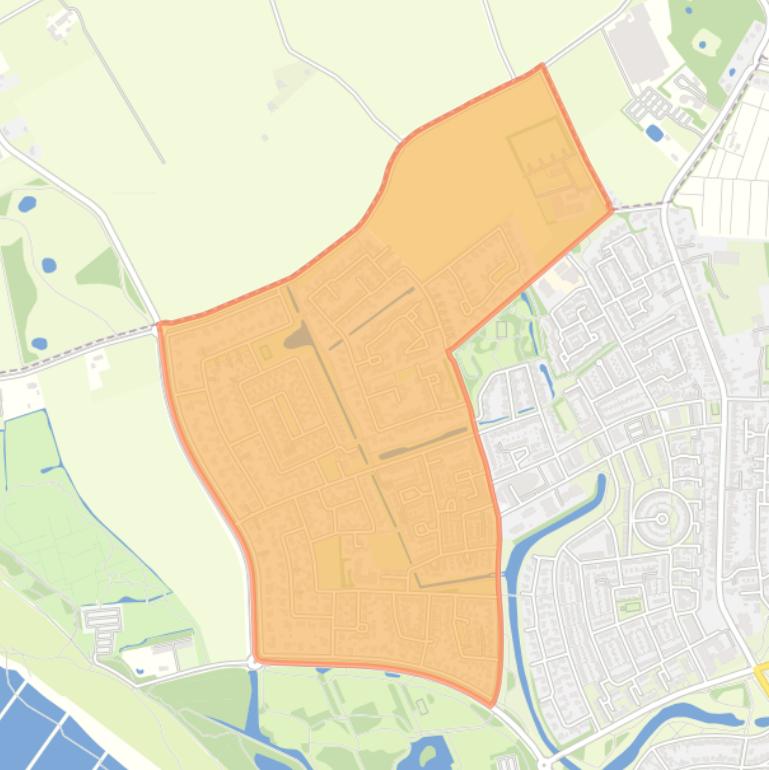 Kaart van de buurt Paauwenburg West.