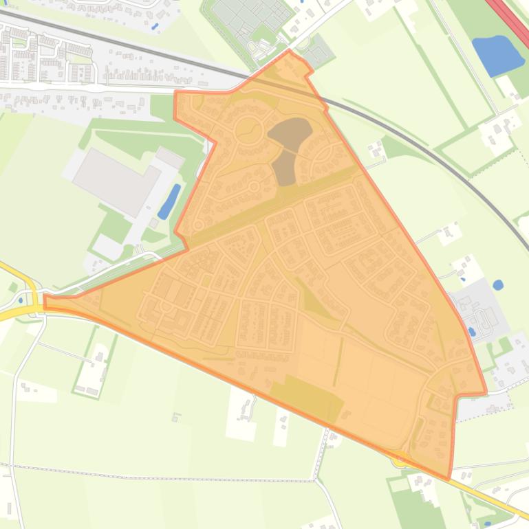 Kaart van de buurt Paddenpoel en Kornputkwartier.