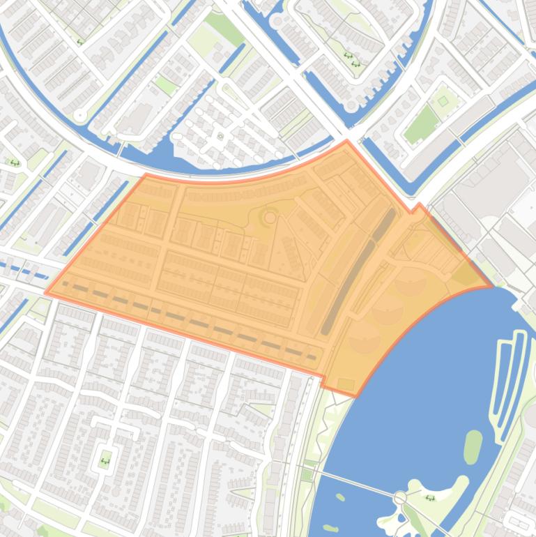 Kaart van de Paddenstoelenbuurt.