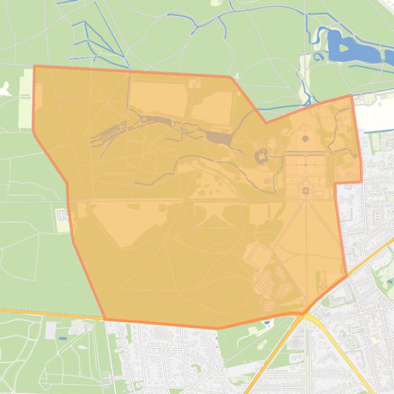 Kaart van de buurt Paleispark.