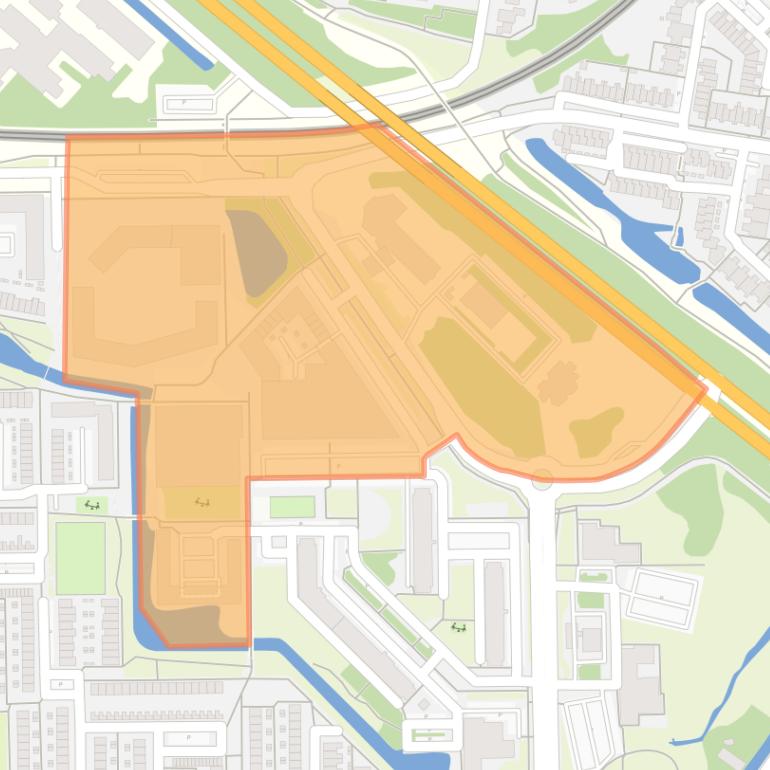 Kaart van de buurt Palenstein-Centrum.