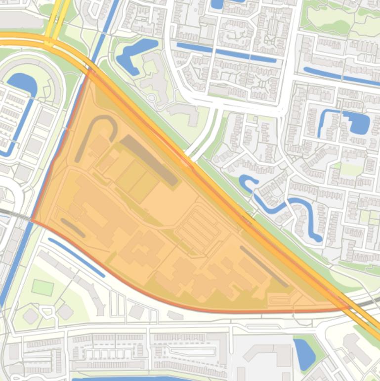 Kaart van de buurt Palenstein-Noord.