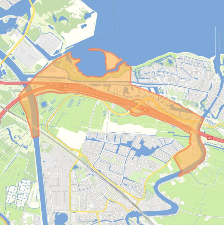 Kaart van de buurt Pampusweg.