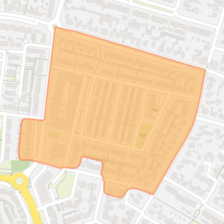 Kaart van de buurt Pannenhoef (oost).