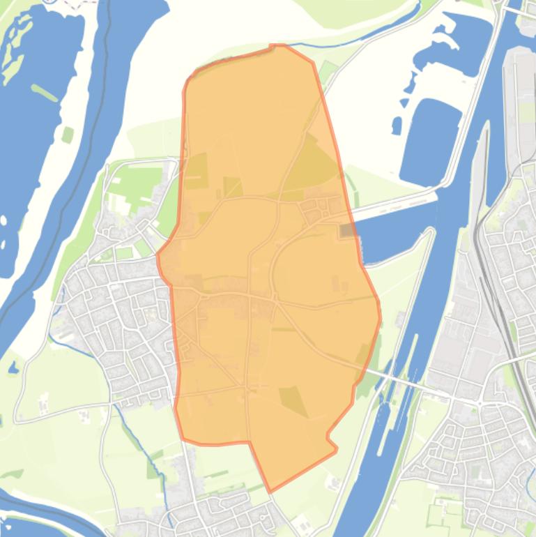 Kaart van de buurt Papenhoven.