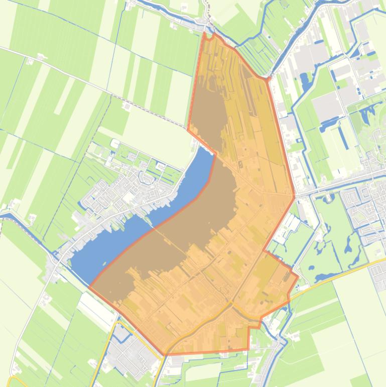 Kaart van de buurt Papenveer.