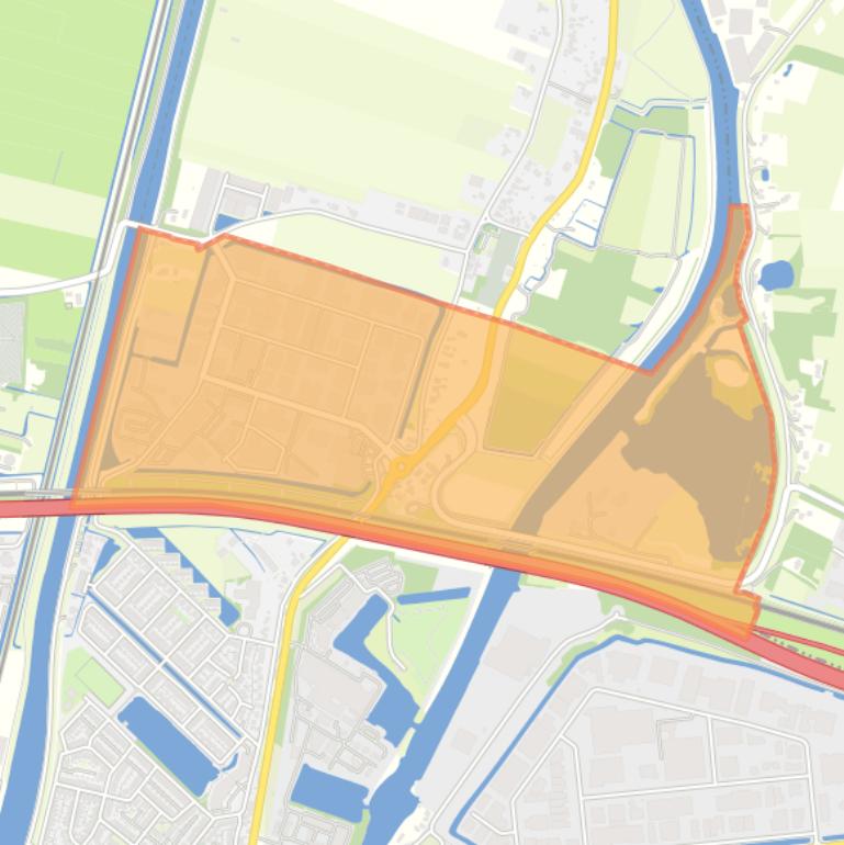 Kaart van de buurt Papland.