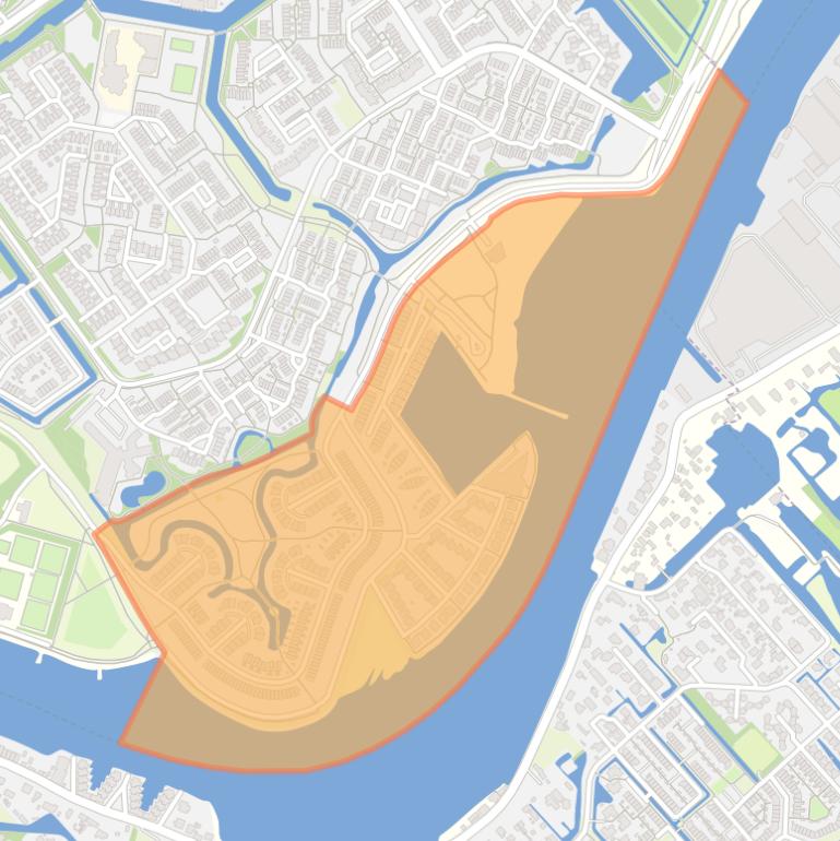 Kaart van de buurt Paradijssel.