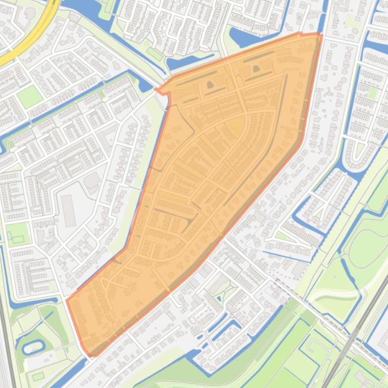 Kaart van de buurt Parc Rodenrijs.