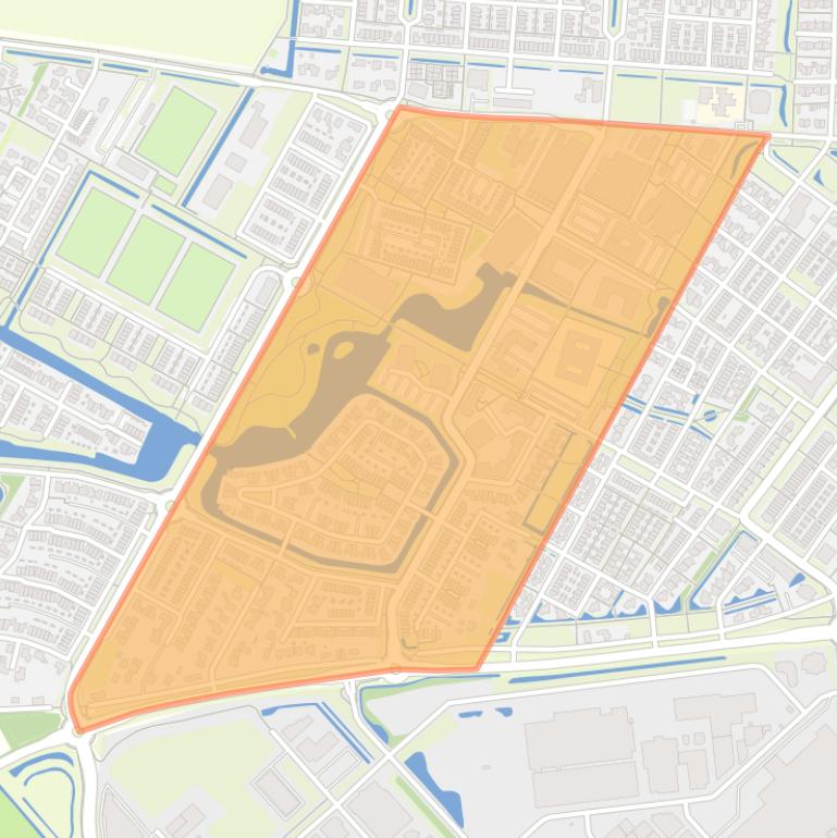 Kaart van de Parijsch Vlinderbuurt.