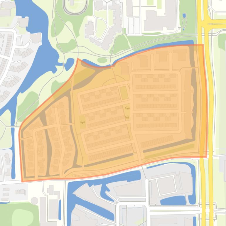 Kaart van de buurt Park Haagseweg.