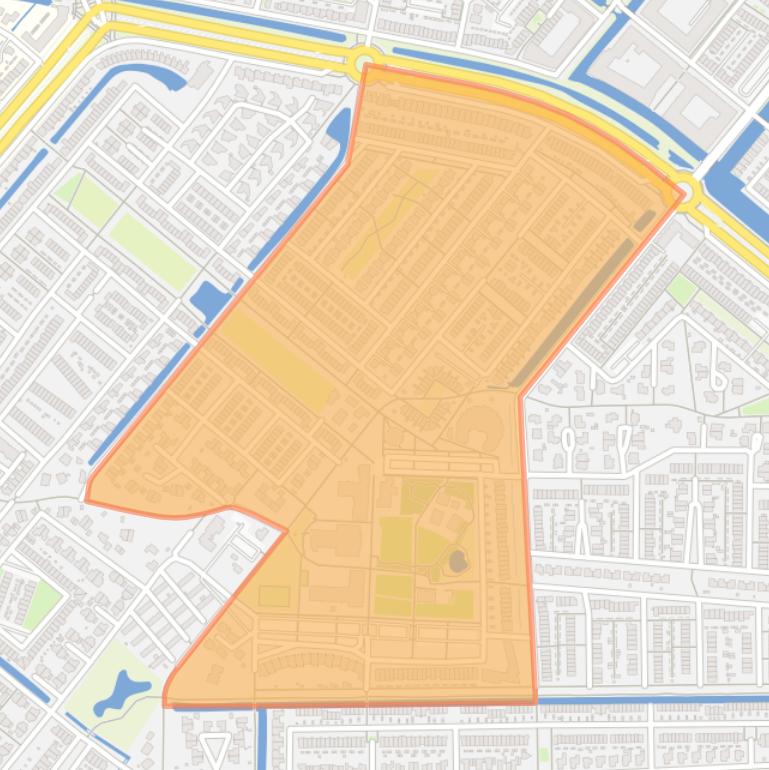 Kaart van de buurt Park van de Tijden-Oost.