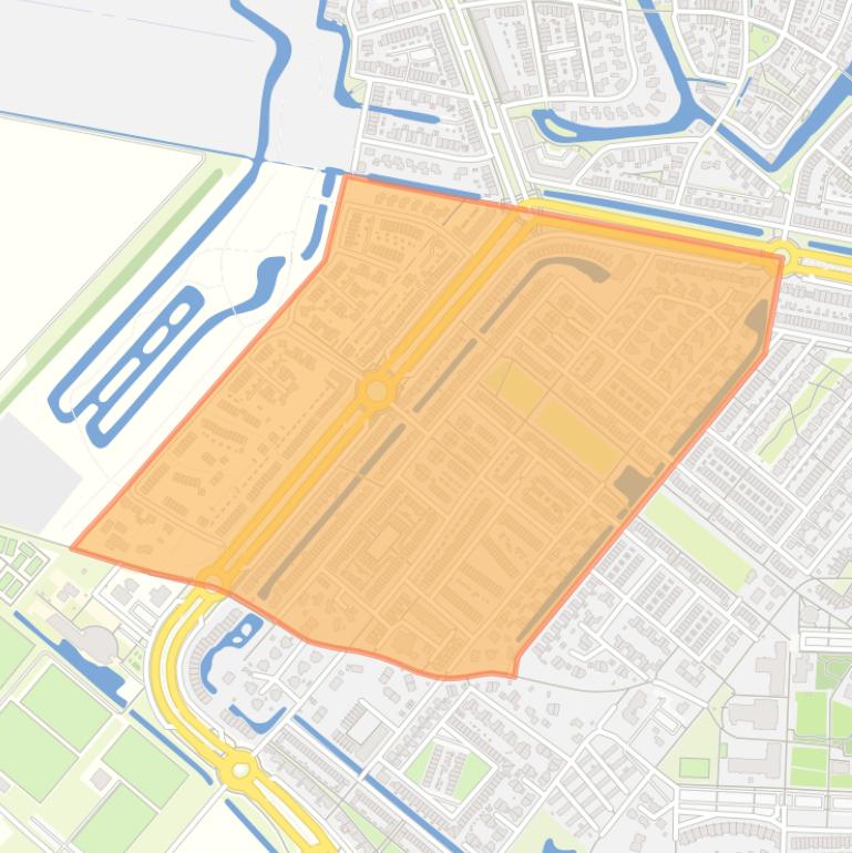 Kaart van de buurt Park van de Tijden-West.