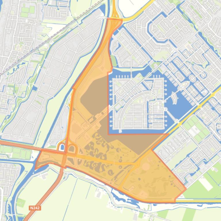 Kaart van de buurt Park van Luna.