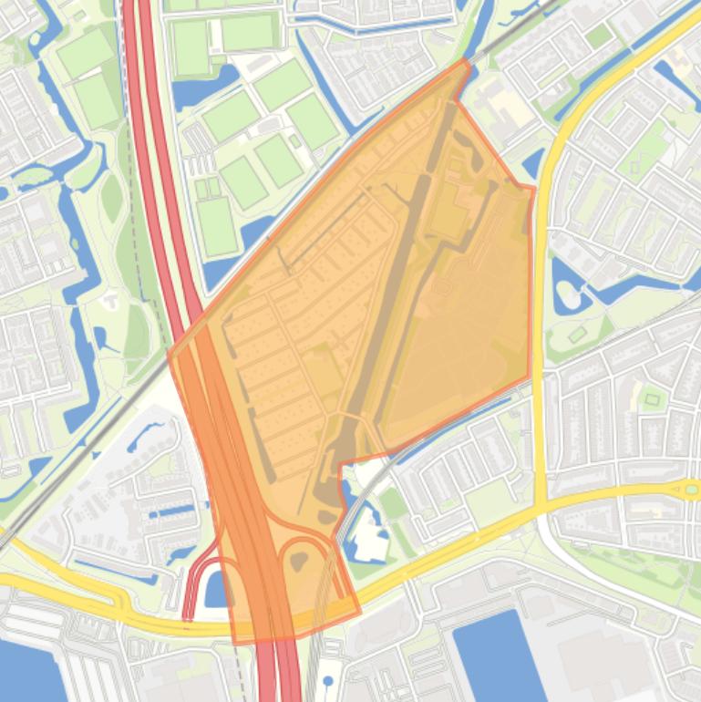 Kaart van de buurt Park Vijfsluizen.