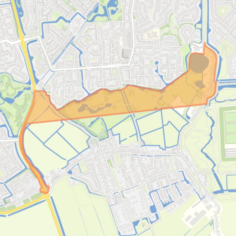 Kaart van de buurt Park Waterland.