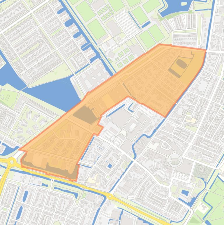 Kaart van de Parkbuurt.