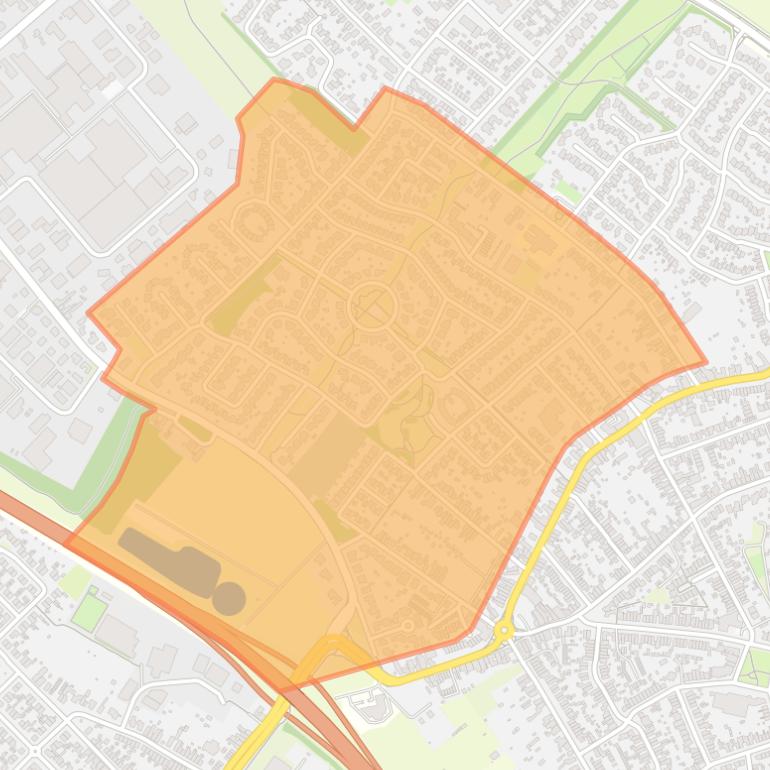 Kaart van de buurt Parkheide.