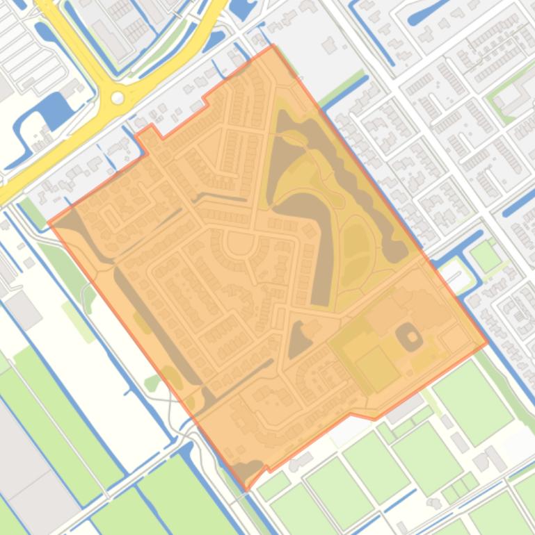 Kaart van de buurt Parkzoom.