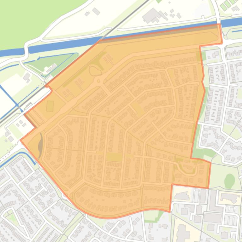 Kaart van de buurt Passewaaij-Noord-West.