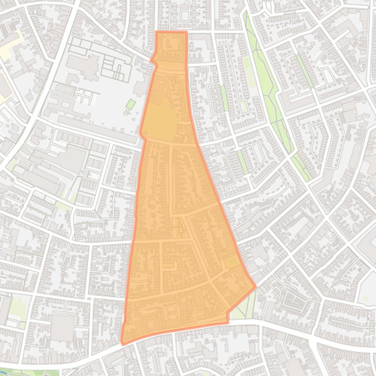 Kaart van de buurt Pastorieklamp Oost.