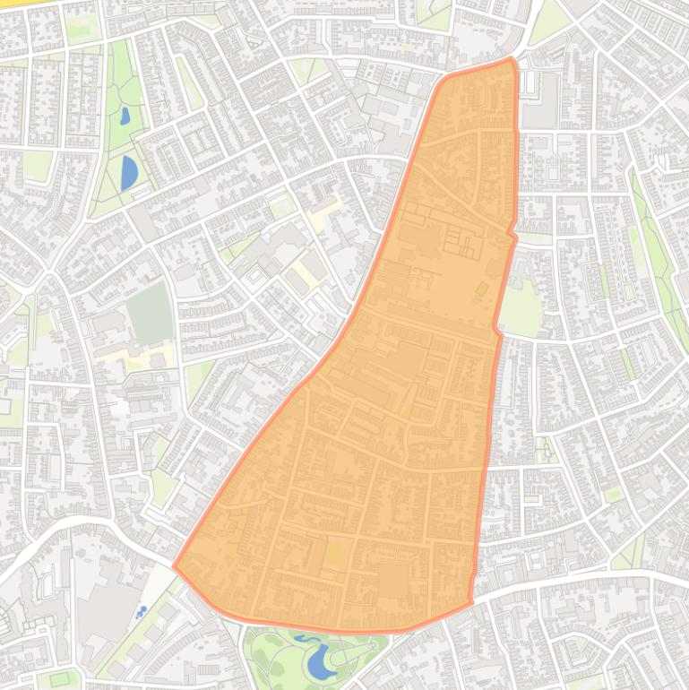 Kaart van de buurt Pastorieklamp West.