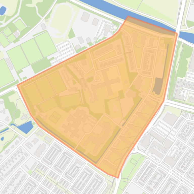 Kaart van de buurt Paterserf.