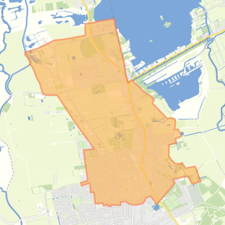 Kaart van de buurt Paterswolde.