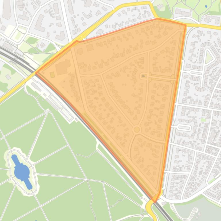 Kaart van de buurt Pekingpark.