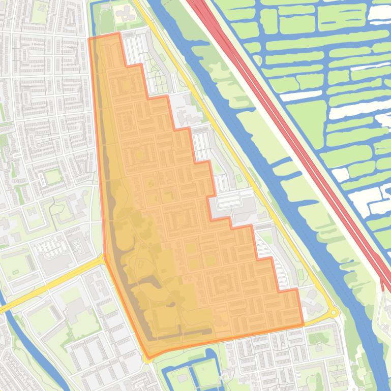 Kaart van de buurt Peldersveld West.