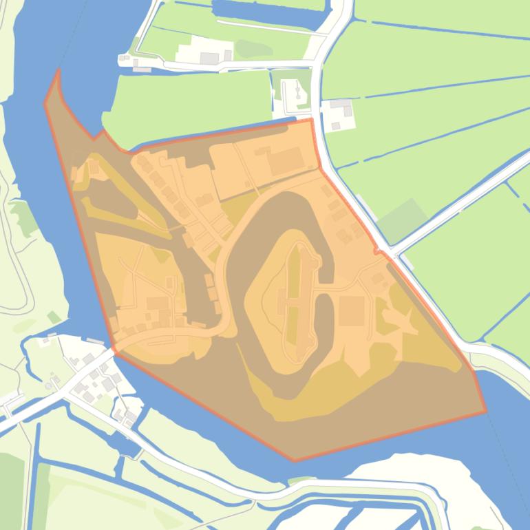 Kaart van de buurt Penningsveer.