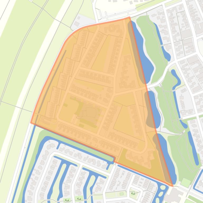 Kaart van de buurt Petten-West.