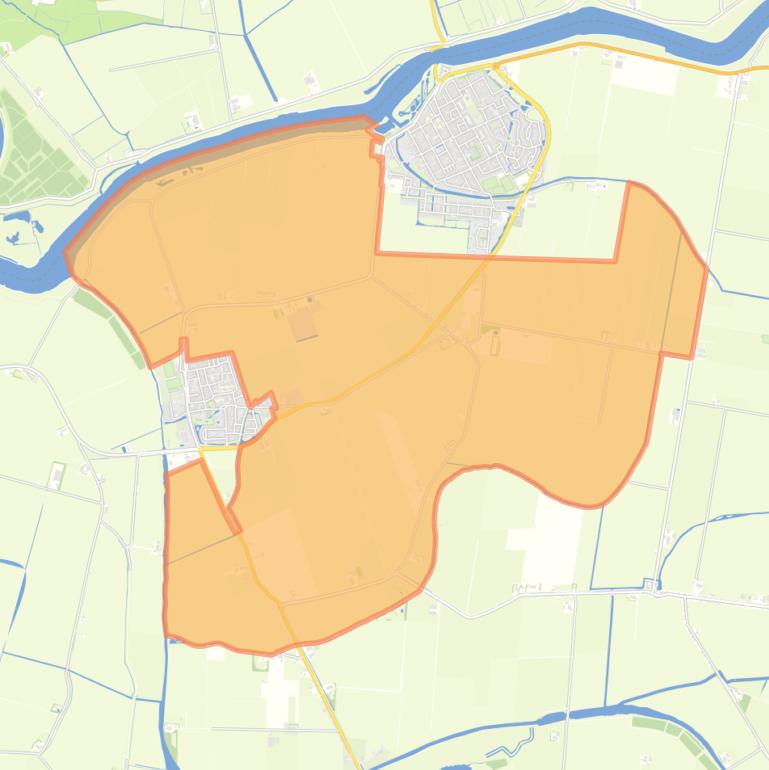 Kaart van de buurt Piershil Buitengebied.