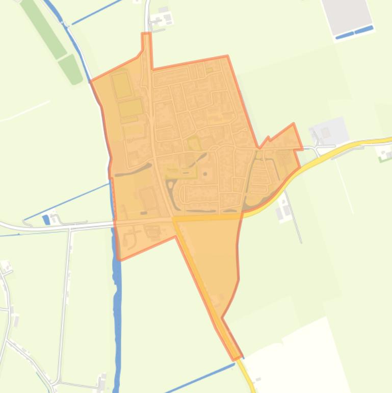 Kaart van de buurt Piershil Woonkern.