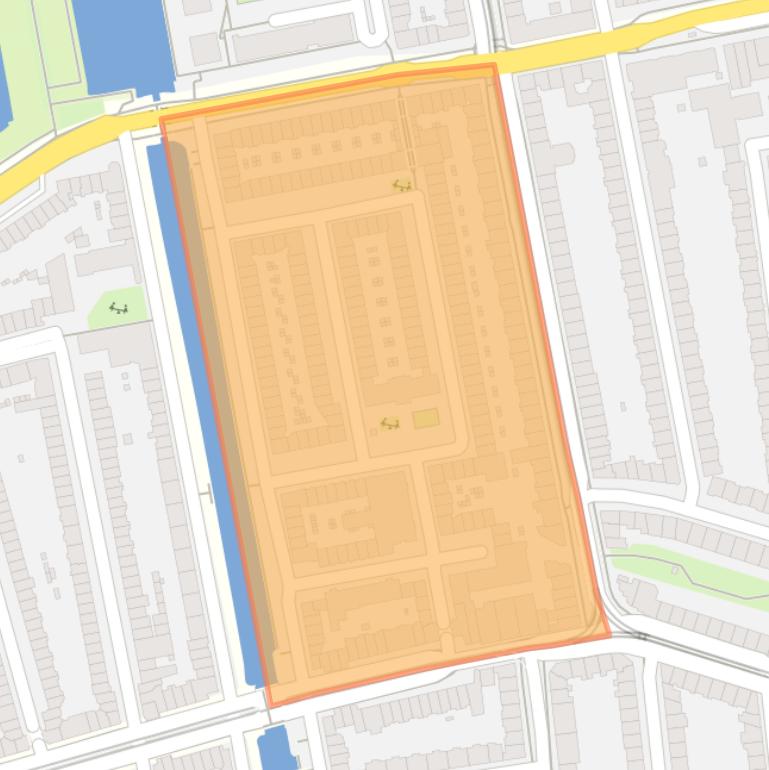 Kaart van de Pieter van der Doesbuurt.