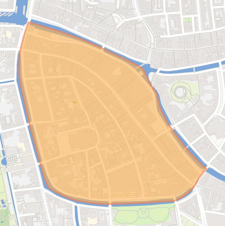 Kaart van de buurt Pieterswijk.