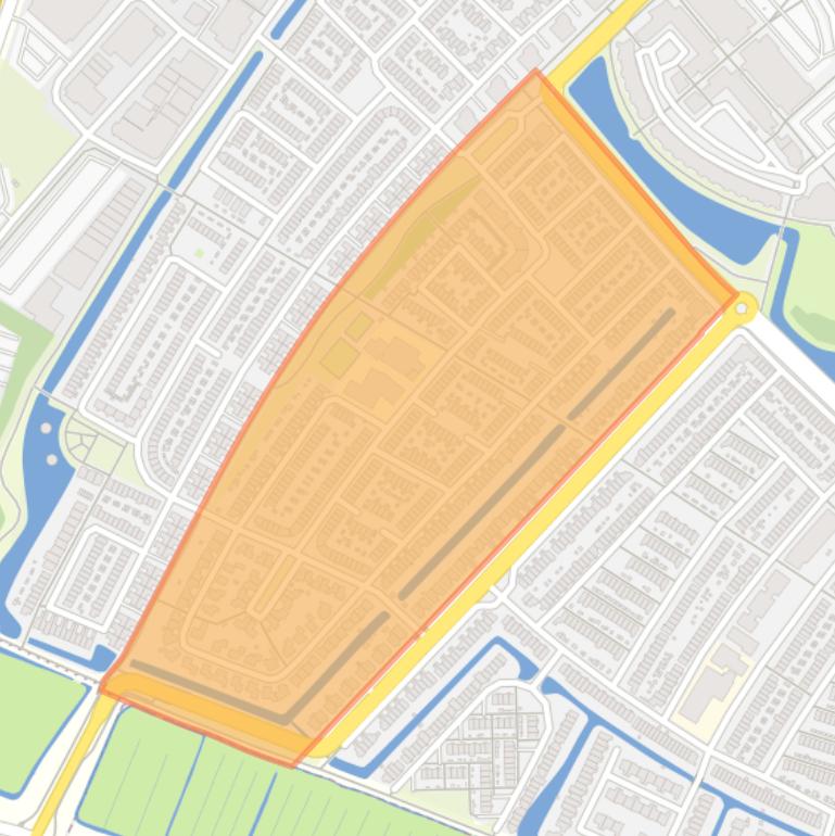 Kaart van de Pijlkruidbuurt.