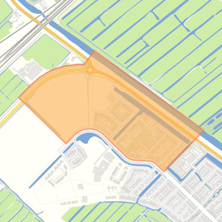 Kaart van de Pioniersbuurt.